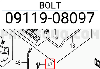 Suzuki 0911908097 BOLT