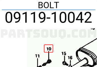 Suzuki 0911910042 BOLT