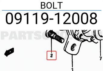Suzuki 0911912008 BOLT