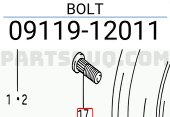 Suzuki 0911912011 BOLT