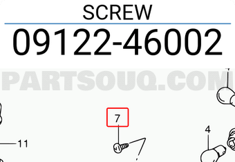 Suzuki 0912246002 SCREW