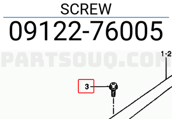 Suzuki 0912276005 SCREW