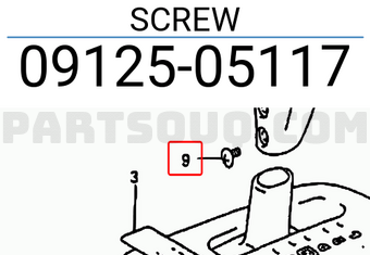 Suzuki 0912505117 SCREW