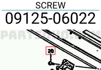 Suzuki 0912506022 SCREW