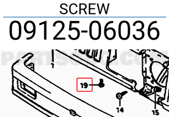Suzuki 0912506036 SCREW