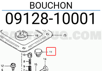 Suzuki 0912810001 BOUCHON