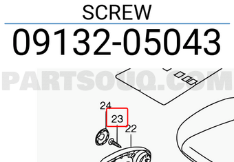 Suzuki 0913205043 SCREW