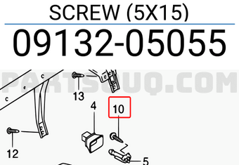 Suzuki 0913205055 SCREW (5X15)