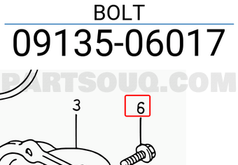 Suzuki 0913506017 BOLT