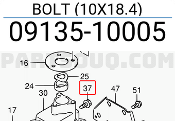 Suzuki 0913510005 BOLT (10X18.4)
