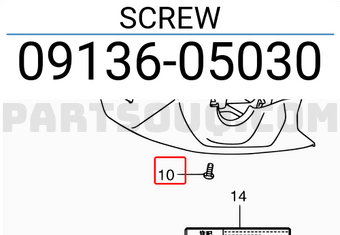 Suzuki 0913605030 SCREW