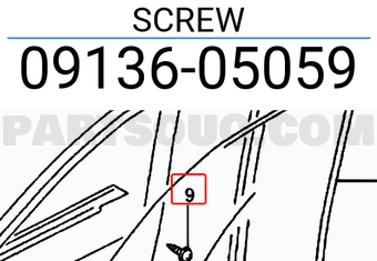 Suzuki 0913605059 SCREW