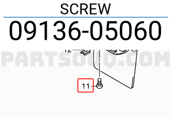 Suzuki 0913605060 SCREW