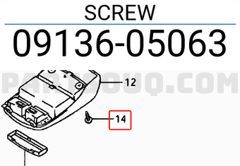 Suzuki 0913605063 SCREW