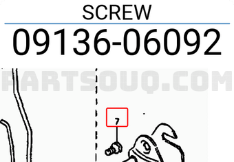 Suzuki 0913606092 SCREW
