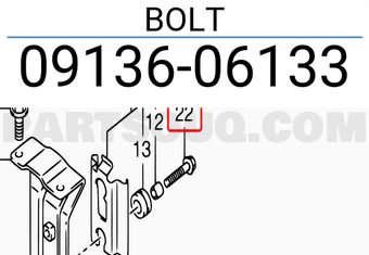 Suzuki 0913606133 BOLT