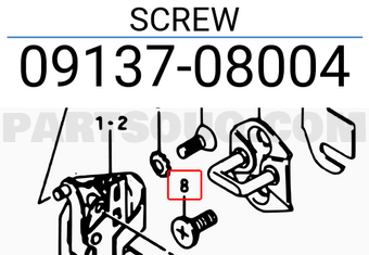 Suzuki 0913708004 SCREW