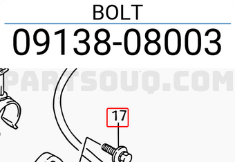 Suzuki 0913808003 BOLT