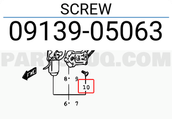 Suzuki 0913905063 SCREW