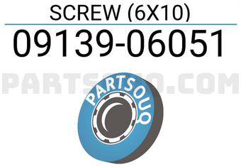 Suzuki 0913906051 SCREW (6X10)