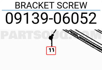 Suzuki 0913906052 BRACKET SCREW