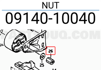 Suzuki 0914010040 NUT