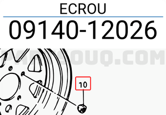 Suzuki 0914012026 ECROU