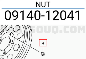 Suzuki 0914012041 NUT