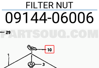 Suzuki 0914406006 FILTER NUT