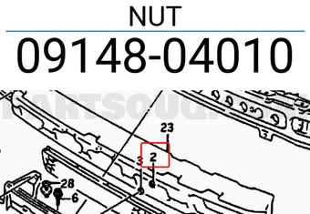 Suzuki 0914804010 NUT