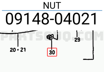 Suzuki 0914804021 NUT