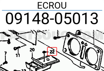 Suzuki 0914805013 ECROU