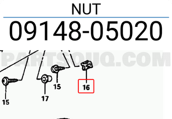 Suzuki 0914805020 NUT
