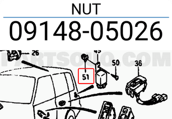 Suzuki 0914805026 NUT
