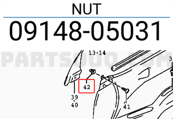 Suzuki 0914805031 NUT