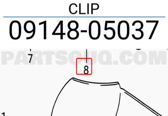 Suzuki 0914805037 CLIP