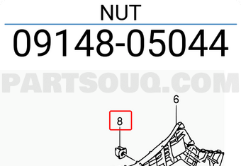 Suzuki 0914805044 NUT