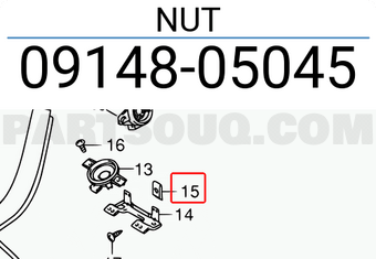 Suzuki 0914805045 NUT