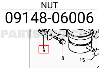 Suzuki 0914806006 NUT