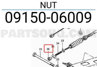 Suzuki 0915006009 NUT