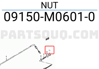 Suzuki 09150M06010 NUT