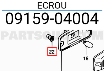 Suzuki 0915904004 ECROU
