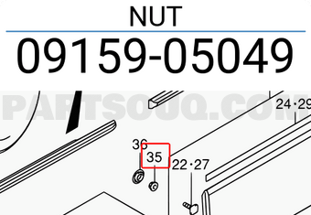 Suzuki 0915905049 NUT