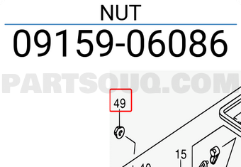 Suzuki 0915906086 NUT
