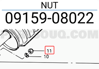 Suzuki 0915908022 NUT