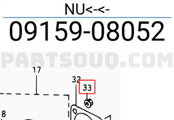 Suzuki 0915908052 NU<-<