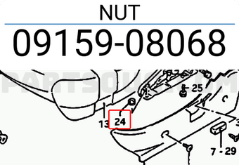 Suzuki 0915908068 NUT