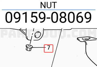 Suzuki 0915908069 NUT