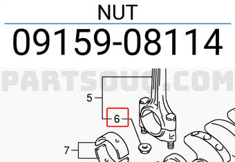 Suzuki 0915908114 NUT