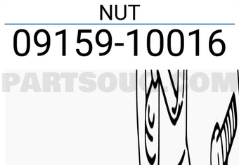Suzuki 0915910016 NUT